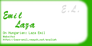 emil laza business card